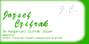 jozsef czifrak business card