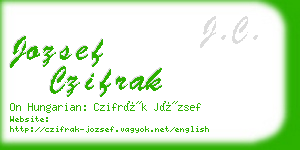 jozsef czifrak business card